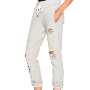 NSF Distressed Gray Sweatpants